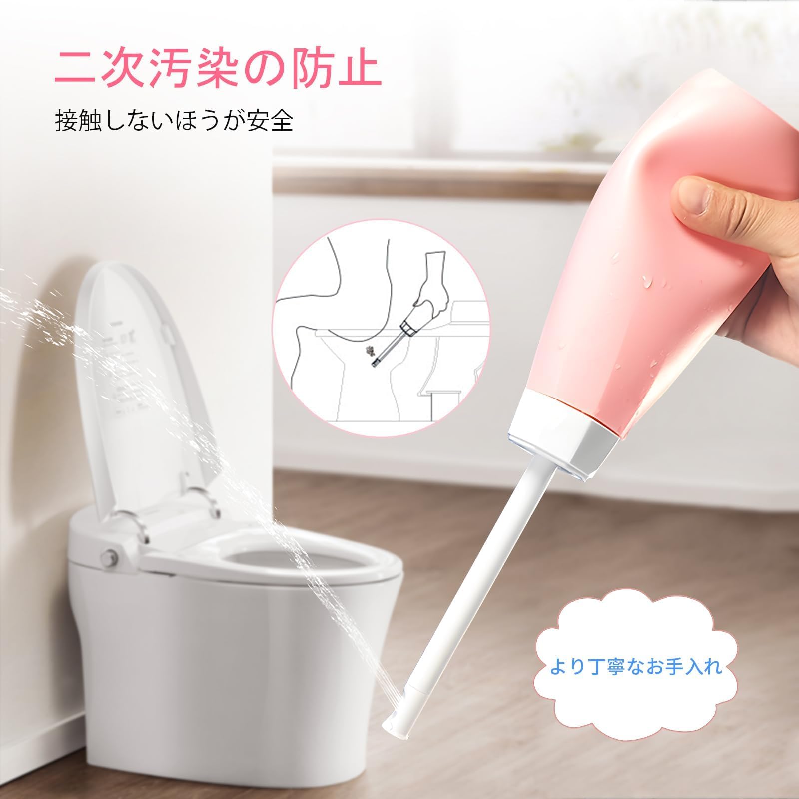 Amazon.co.jp: WelleGoods 携帯ウォシュレット 手動 おしり洗浄器 携帯